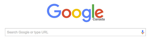 Formulaire de recherche du site de Google.